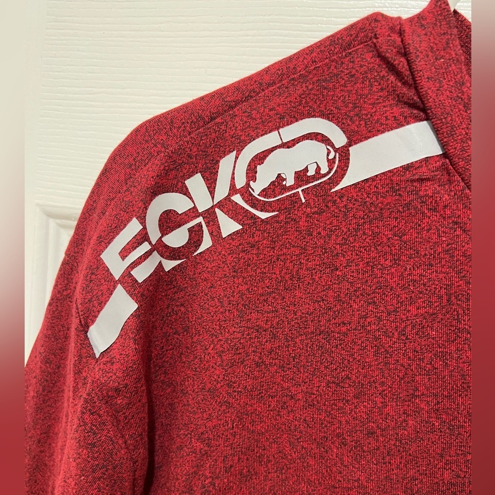 ECKO Unltd. Shirt Men XL Streetwear Stretch Athletic Red - Picture 4 of 6